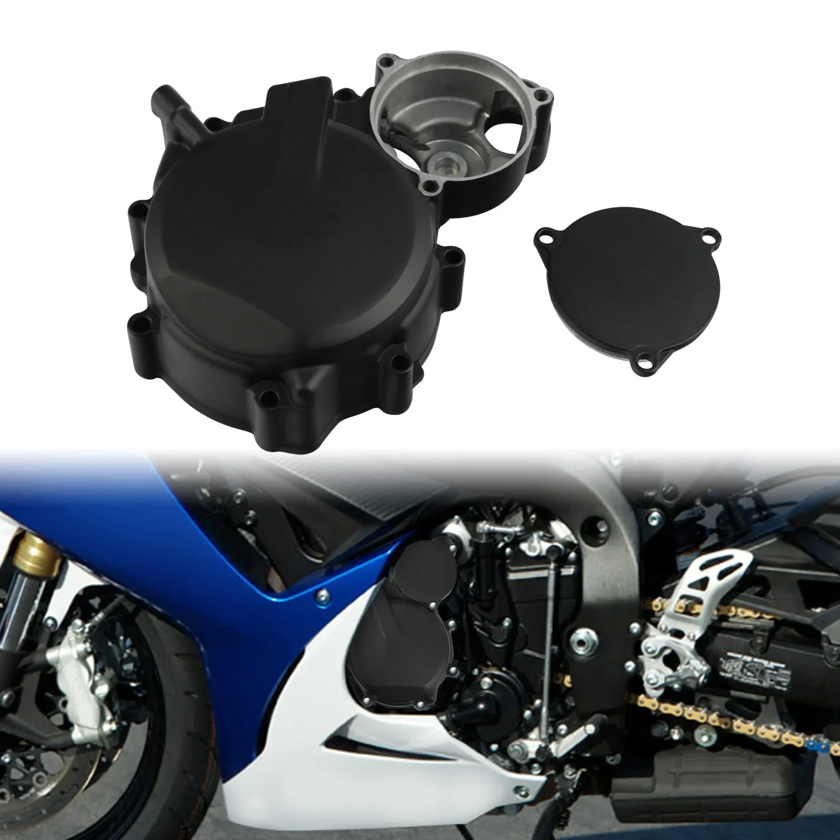 

Motorcycle Parts Left Engine Stator Cover Crankcase For Suzuki GSXR600 GSXR750 GSXR 600 750 2006-2019 2018 2017 2016 2015
