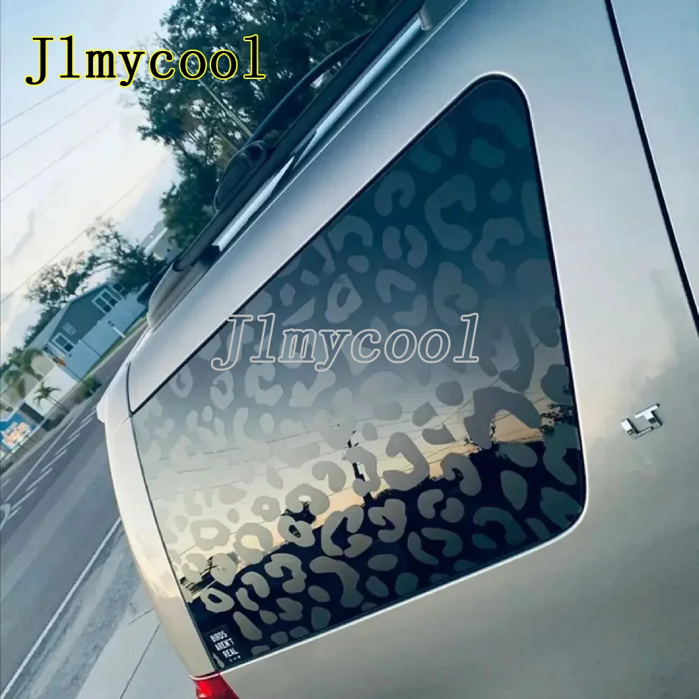 Universal Leopard Cheetah Quarter Window Die Cut Car Decal Stickers Fits Most SUV and Pickup Trucks Fits Toyota Ford Chevy Dodge
