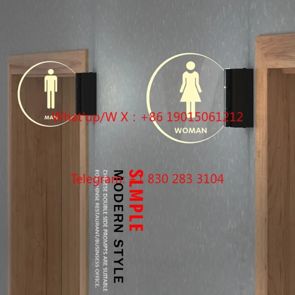 product Bathroom house number LED luminous sign  toilet  WC male and female