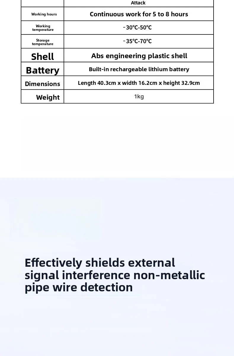 Non-metallic pipeline detector PEPVC pipeline detector