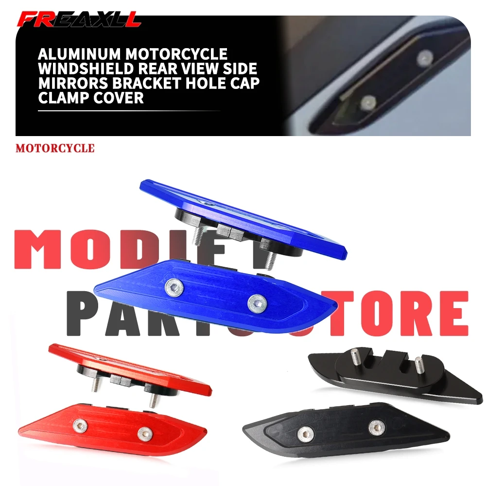 For Yamaha TMAX 500 560 TMAX 530 SX DX T-MAX 530 560 500 2012-2018 2019 2020 Rear View Side Mirrors Bracket Hole Cap Clamp Cover