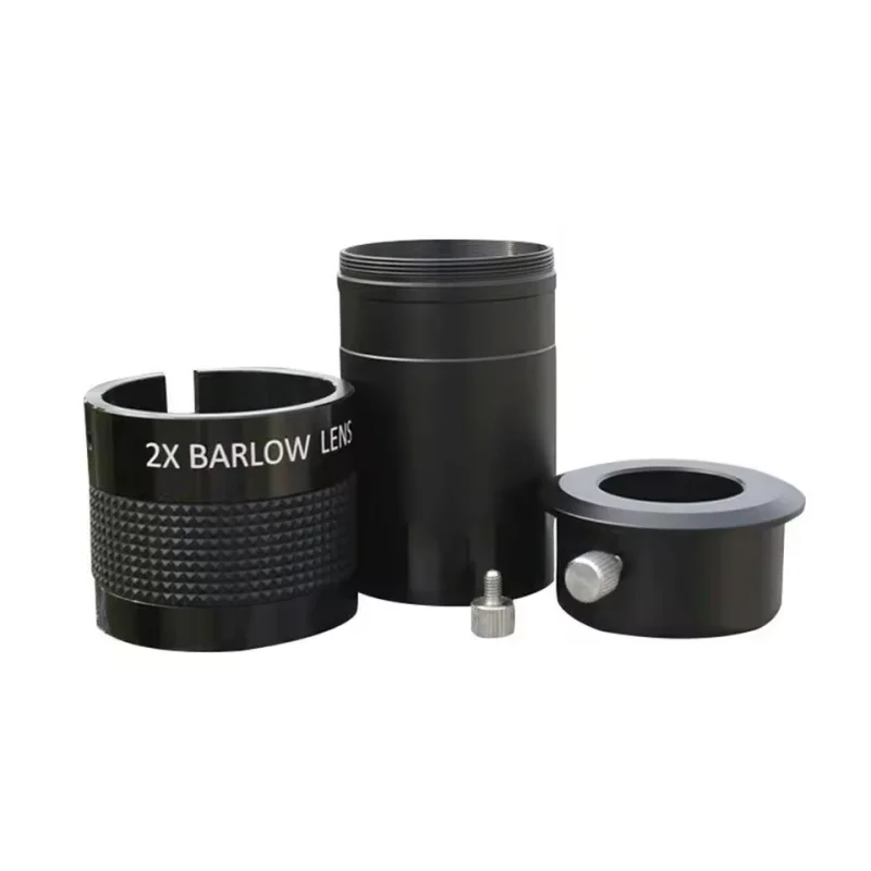 M42 Threaded 2 Inch 2X Barlow Lens Fully Multi-coated Green Film for Telescope Eyepieces