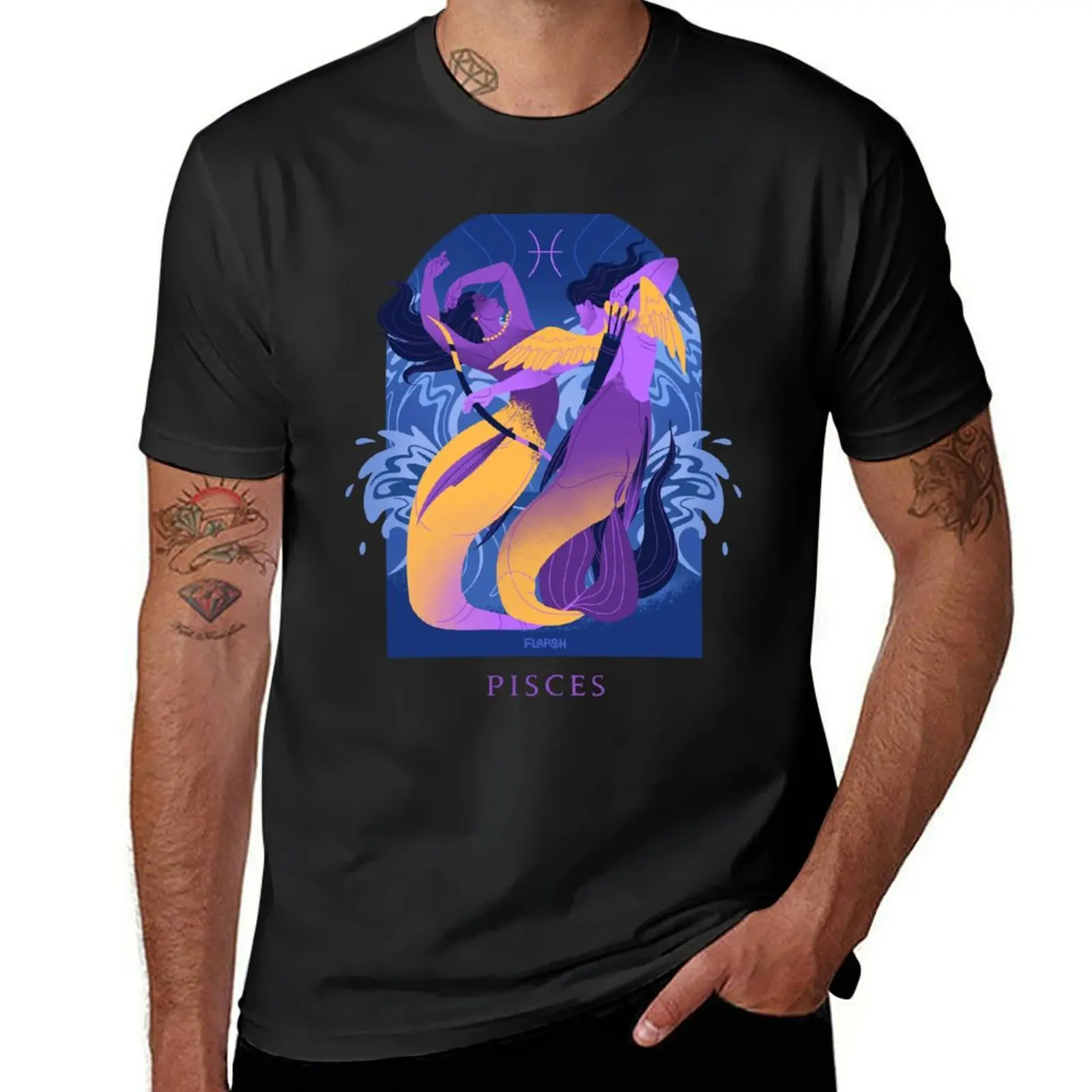 Pisces - Ancient Greek Astrology Series T-Shirt kawaii clothes plus size tops summer clothes aesthetic clothes mens