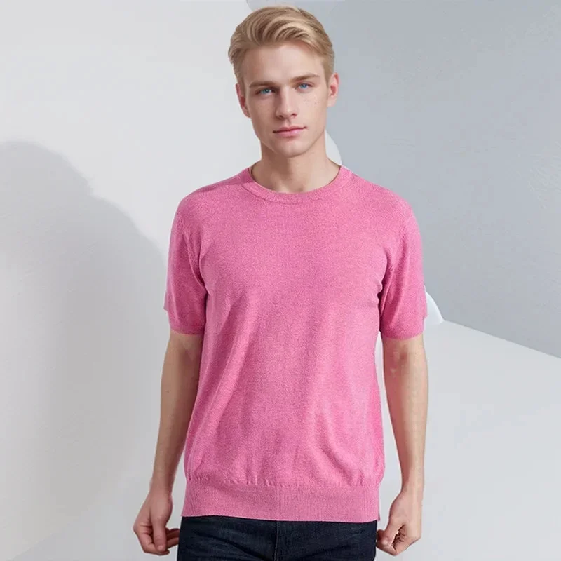 Merino Wool T Shirt Men Merino Wool T Shirt Base Layer Merino Wool Shirt Soft Wicking Breathable Anti-Odor No-itch Big Size