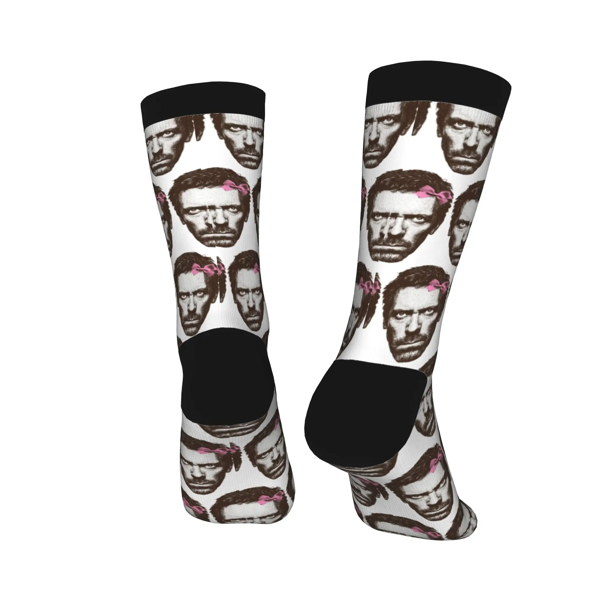 جوارب دكتور جريجوري هاوس مطبوعة على شكل رأس جوارب قوطية للجنسين جوارب تزلج ناعمة قابلة للتنفس جوارب شتوية جرافيك مضادة للعرق