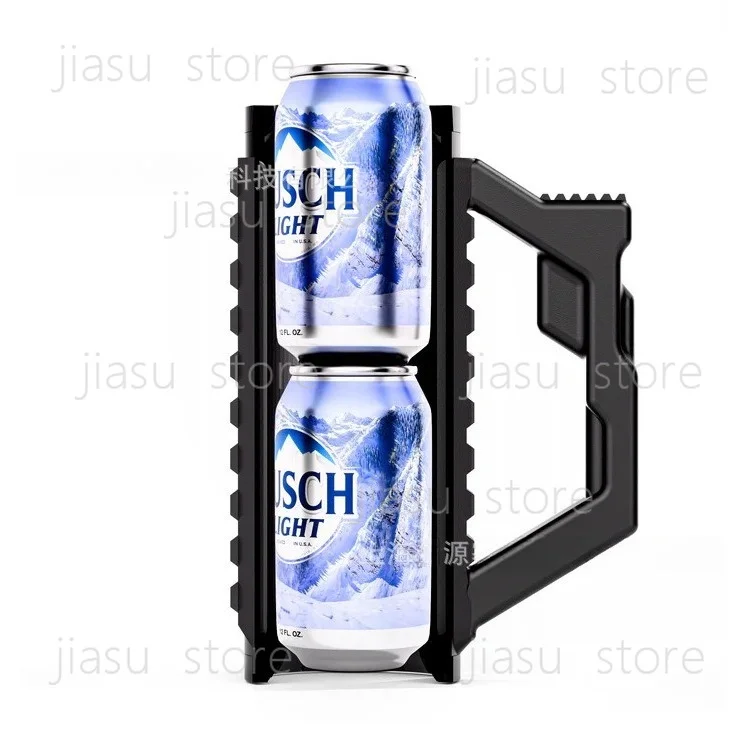Tactical Assault‑Style Dual Can Holder, 2‑Can Beverage Storage Rack for Outdoor Tactical Gear Accessory