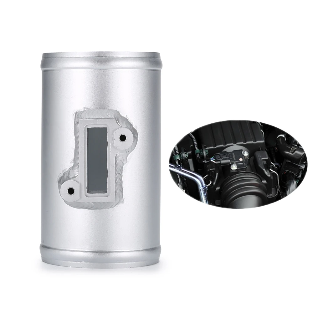 Automotive modified engine air flow meter flange intake sensor base, suitable for Honda/Ford/Nissan (83mm/3.27inch)