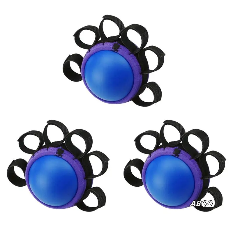 

3X Hand Grip PU Ball Finger Practice Hemiplegia Exercise Muscle Power Rubber Rehabilitation Training Gripper