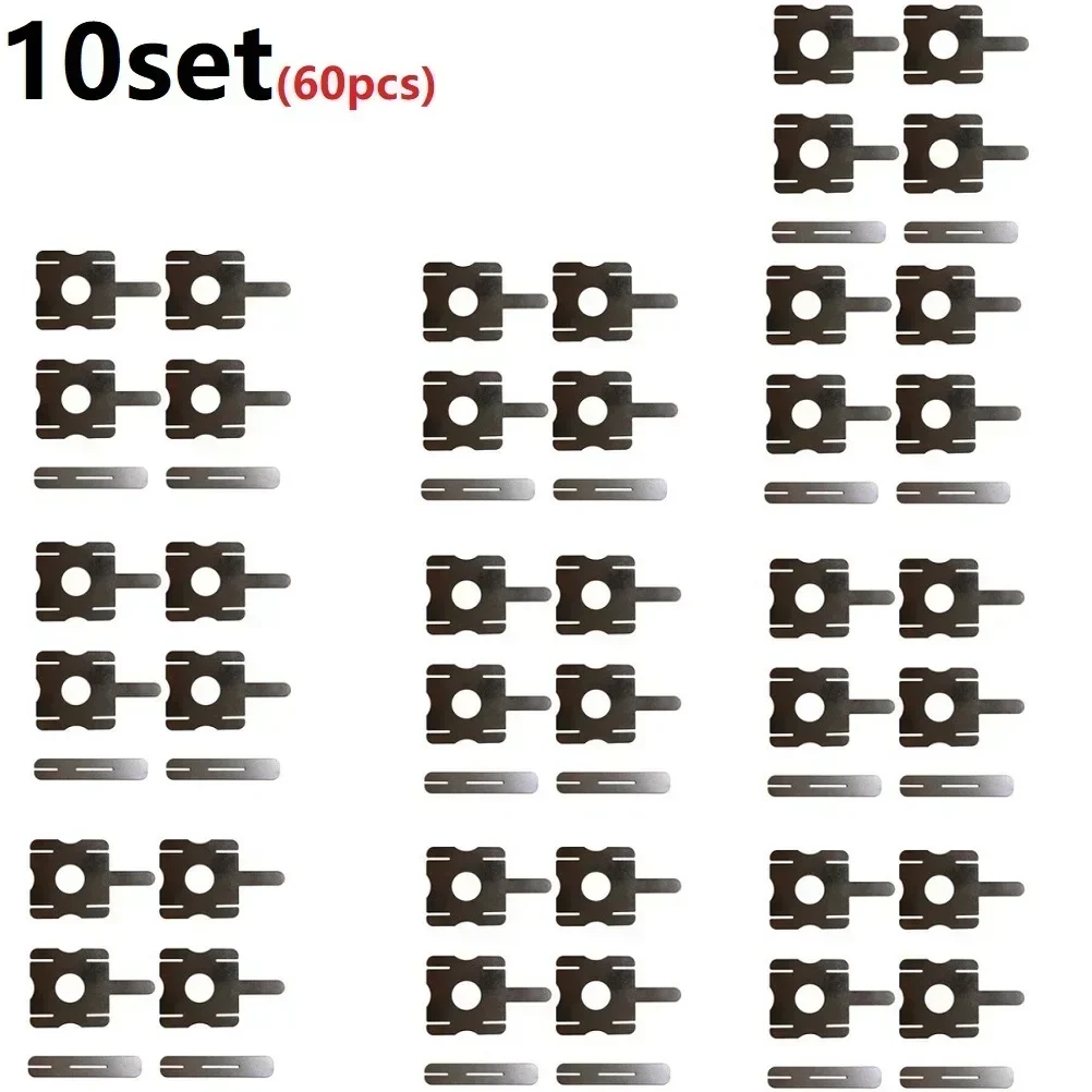 Y-shaped Nickel Strip Battery For Hydride/ Lithium Batteries Low Resistivity Nickel-plated Steel No Scratch 60 PCS