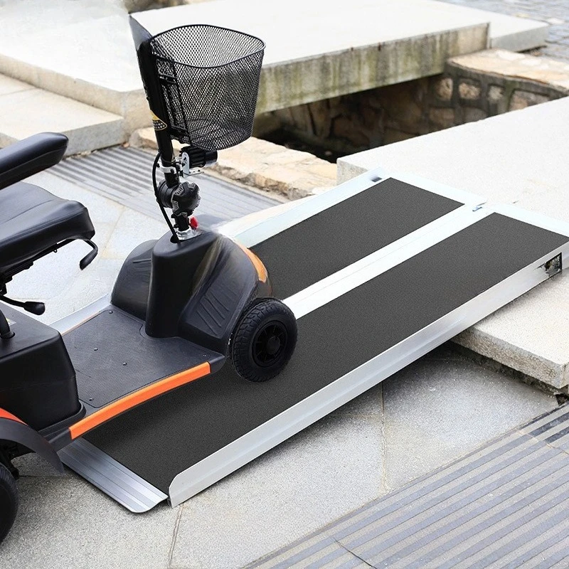 Aluminum Alloy Ramp Portable Subway Ramp Plate Mobile Barrier-Free Ferry Board Anti-skid Plate 607MW