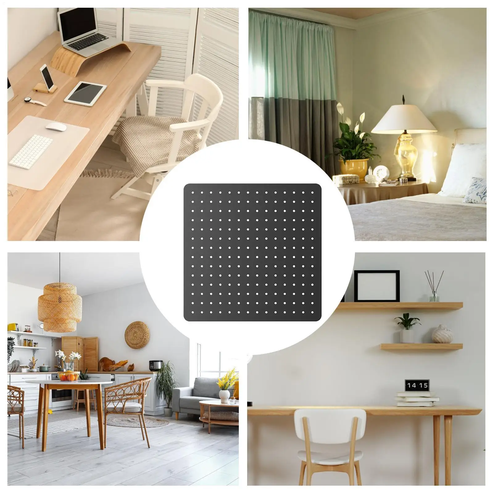 Peg Board Wall Organizer Pegboard Untuk Kantor Panel Multifungsi Organisasi Untuk Alat Tulis Kebutuhan Sehari-hari
