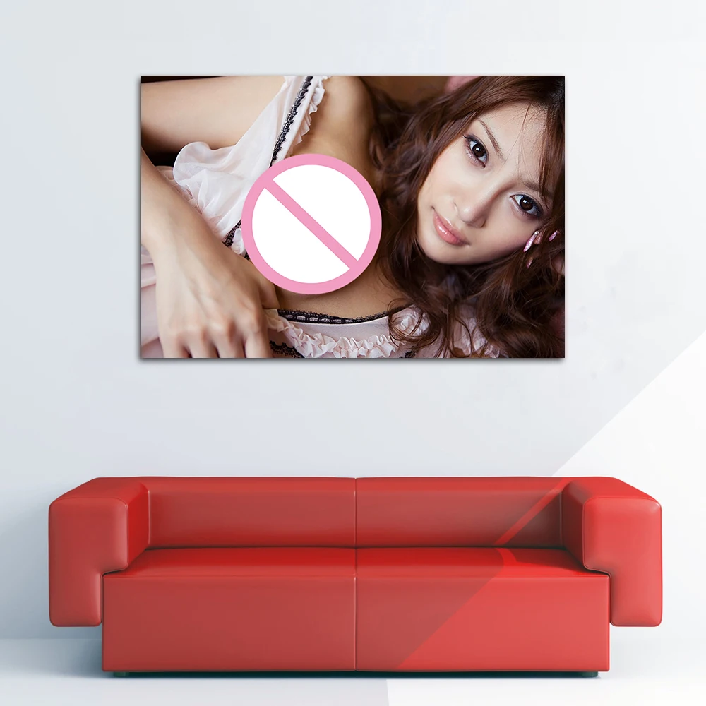 Beautiful Asian Girl Posters Canvas Printings Modern Wall Art Paintings for Home Living Room Decor