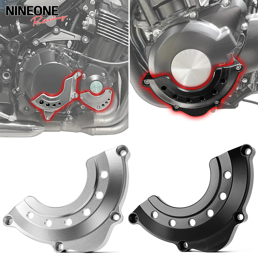 غطاء علبة المرافق الأيسر الأيمن لـ Kawasaki Z900RS Z 900RS 900 RS CAFE 2018-2025 غطاء حماية الجزء الثابت للمحرك غطاء حماية من التصادم