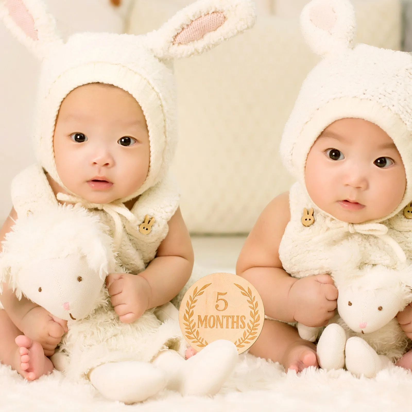 13Pcs Baby Growth Wood Milestone Cards Ear of Wheat Pattern Photo Props Newborn Monthly Signs Infant Growth Decorations