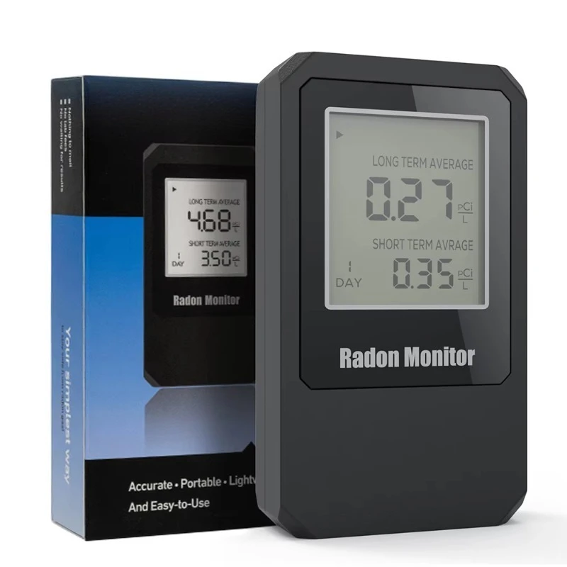 

Детектор радона для дома, работающий от батареек, RN55, монитор радона (Bq/m3, Pci/L)