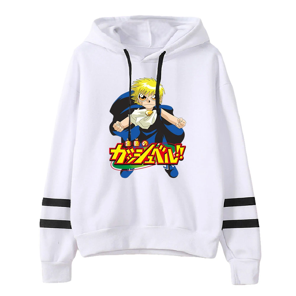 Zatch bell anime moletom com capuz unissex manga sem bolso moletom masculino feminino harajuku streetwear 90s mangá roupas jovens