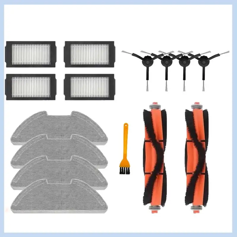 MLGB-15Pcs Main Side Brush Filter Mop Cloth For Mijia Robot Vacuum-Mop Pro / 2 Pro / MJSTS1 Vacuum Cleaner Accessories