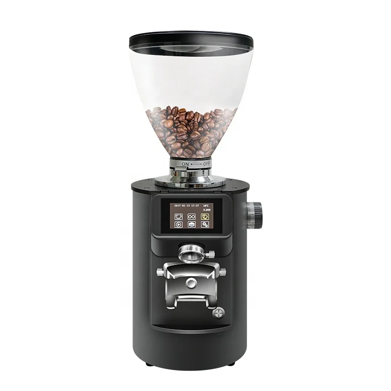 

83mm Titanium Flat Burr Commercial Coffee Grinder Electric Digital Control Coffee Bean Grinders for Espresso