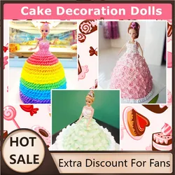 New Lovely Food Grade Plastic Doll Model Mould Cake Mold for DIY Doll Dress Sugarcraft Fondant Cake Decorating Tools