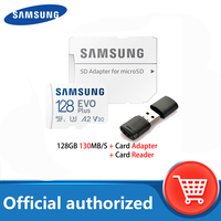 SAMSUNG EVO Plus Micro SD Memory Card 128GB 100MB/s Class10 U3 UHS-I TF Card 4K HD for Mobile phone Smartphone Tablet etc