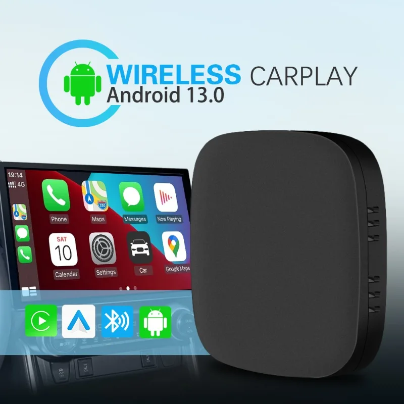 1PC Quad-core CarPlay Box  Original Car Wired To Wireless Car Adapter Smart Android Auto Car Navigation Interconnect Box 2+16GB