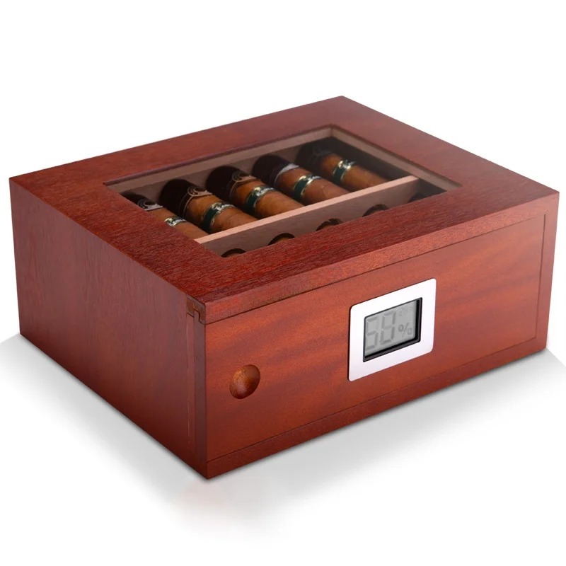 CIGARLOONG Portable Cigar Box Large Capacity 12 Pieces Set Cuban Cedar Wood Moisture Proof Aromatic Cigar Case Wooden Material view 5