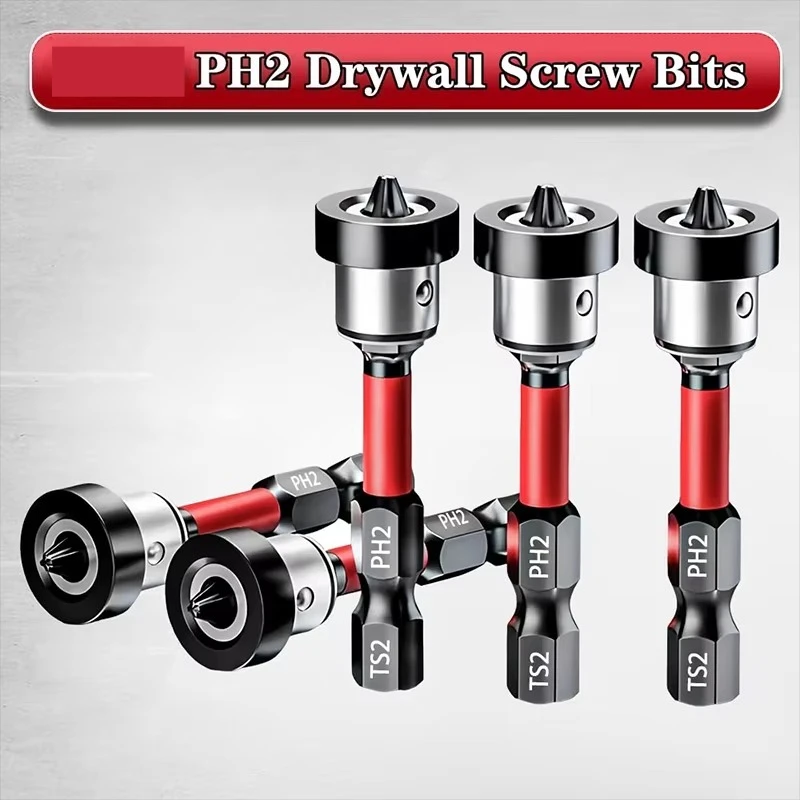 1/3/5pcs Setter Magnetic Positioning Screwdriver PH2 Bits 1/4