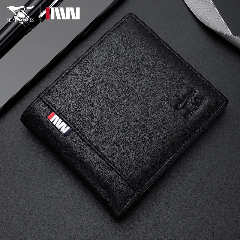 septwolves-men's-short-wallet-genuine-leather-simple-design-practical-birthday-gift-business-ol-style-top-layer-cowhide