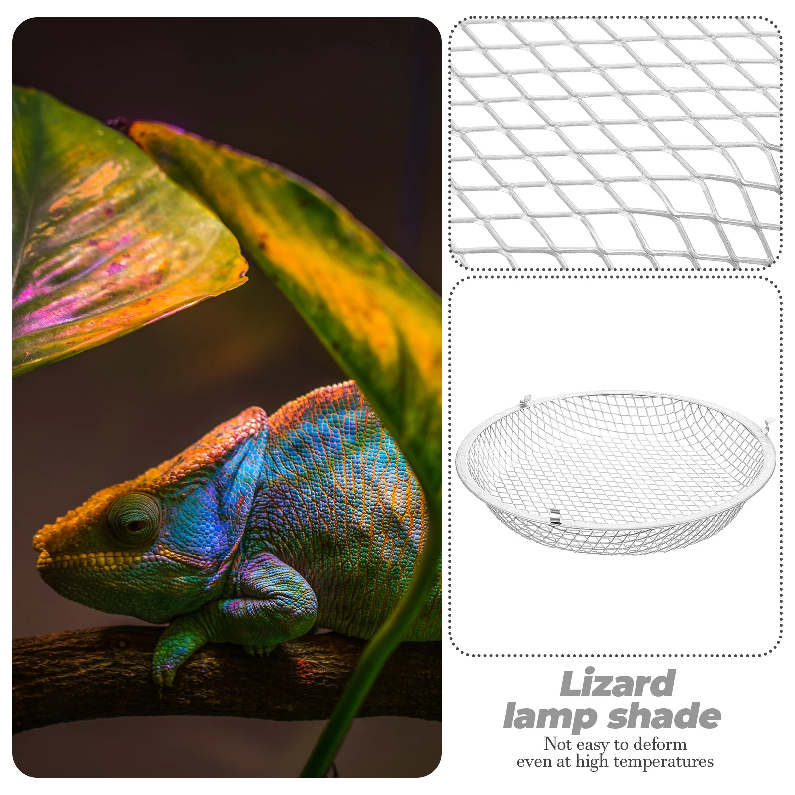 

Reptile Heat Lamp Cover Anti-Scald Mesh Guard For Terrarium Ceramic Bulb Reptile Box Accessories Lizard Lamp
