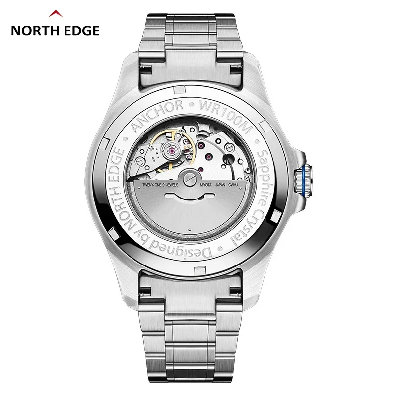 

Мужские механические наручные часы 2026 NORTH EDGE ANCHOR 42 мм, люксовые, с сапфировым стеклом, автоматический механизм MIYOTA 8215, водонепроницаемость 10 бар