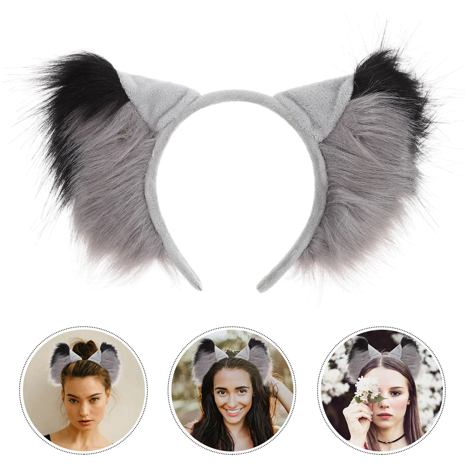 Bat Headband Animal Ear Cartoon Headbands Girl Plush Halloween Hair Hoops Party Headdress Cosplay Horror