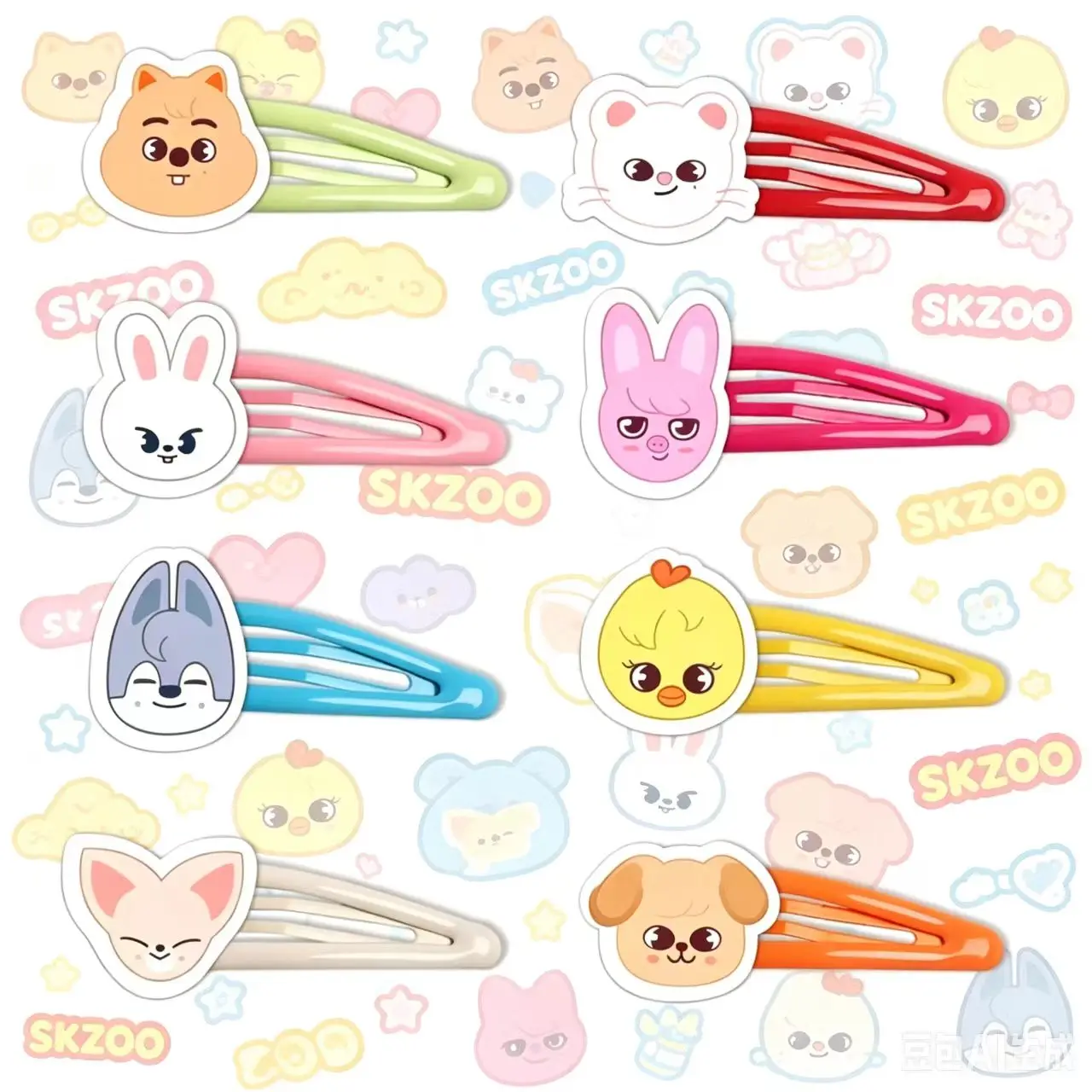 Idol SKZOO Stray DIY Acrylic Hair Clip Student Female Drip Clip BB Clip Felix HyunJin Chan Woojin Changbin Seungmin Lee Know