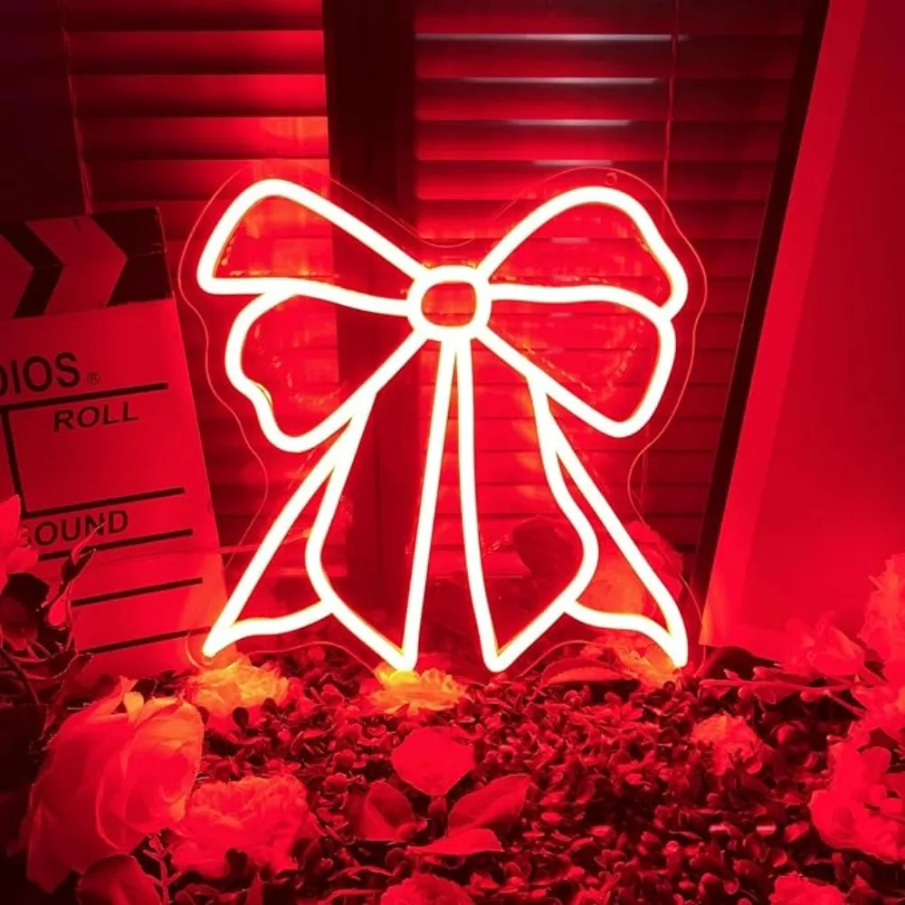 Arco rosa led sinal de néon personalizado quarto da menina sinal de luz de néon casa parede dormitório salão de beleza decoração festa presentes para menina