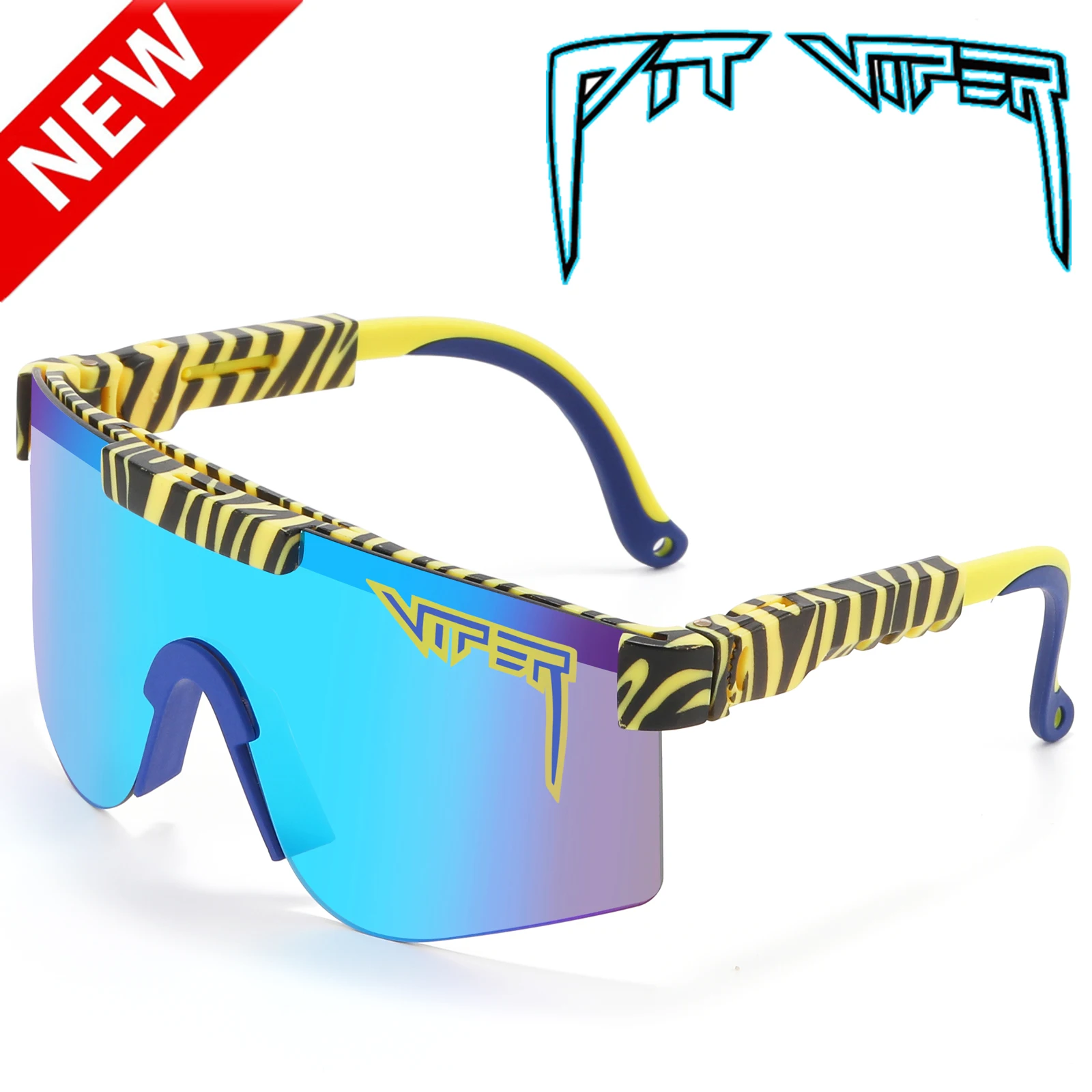 Men Women Pit Viper Cycling Glasses UV400 Sunglasses Adults Outdoor Eyewear Sport Goggles Shades Baseball Softball Sun Glasses