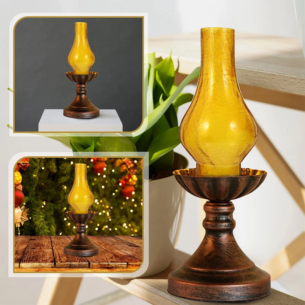 2Pcs Premium Frosted Glass Oil Lamp Shade Lamp Cover Wall Light Chimney Vintage Craft Design Light Diffuser Home Decor