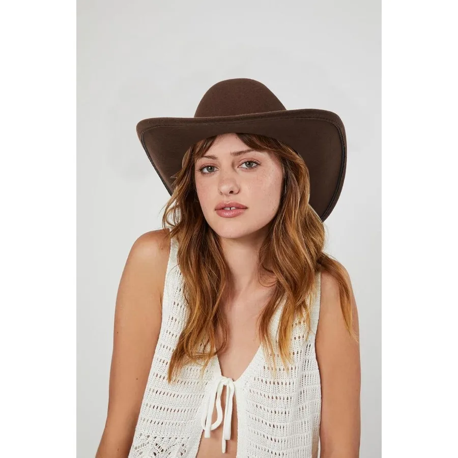 여성용 클래식 서부 카우보이 모자, 벨트 버클 포함, 스타일리시한 야외 활동용, 남성용 롤업 와이드 브림 펠트 페도라 모자, 패셔너블한 스타일