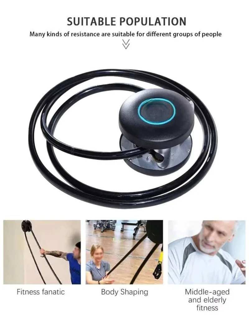 Mobile Multifunctional Suspension Triceps Trainer Wire Rope Pulling Endless Rope Trainer