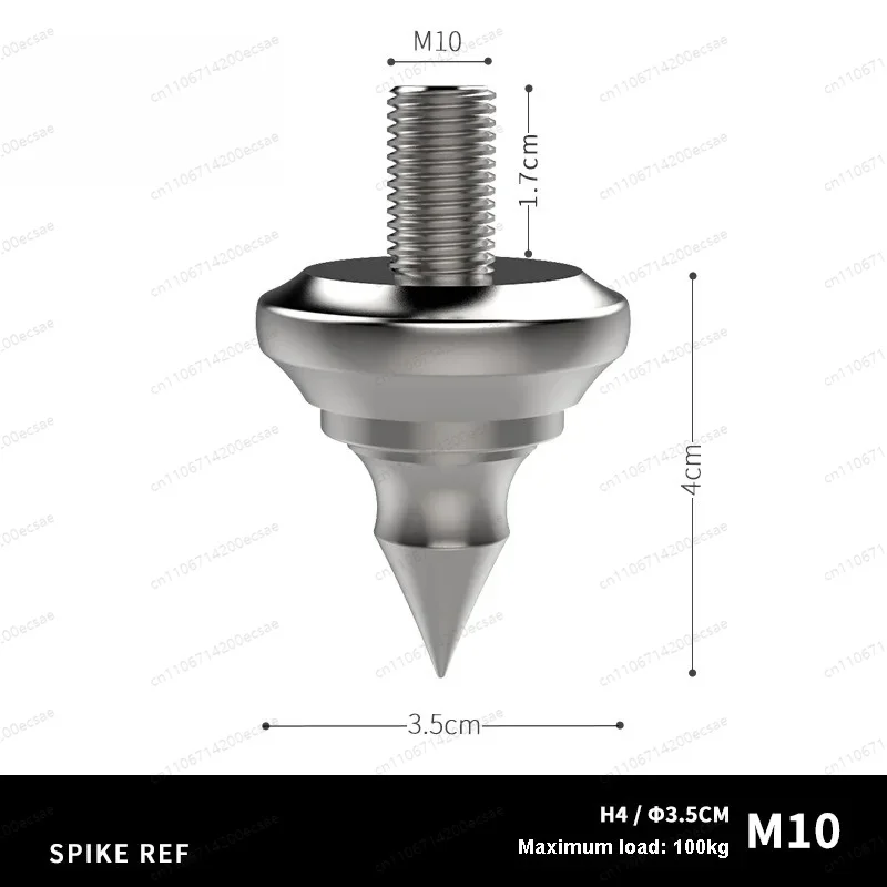 High-End HiFi Isolation Foot Spike Set, Absorber Feet Pads for Speakers, Amp, CD Player & DAC, M6 M8 M10 M12 X-PAD REF