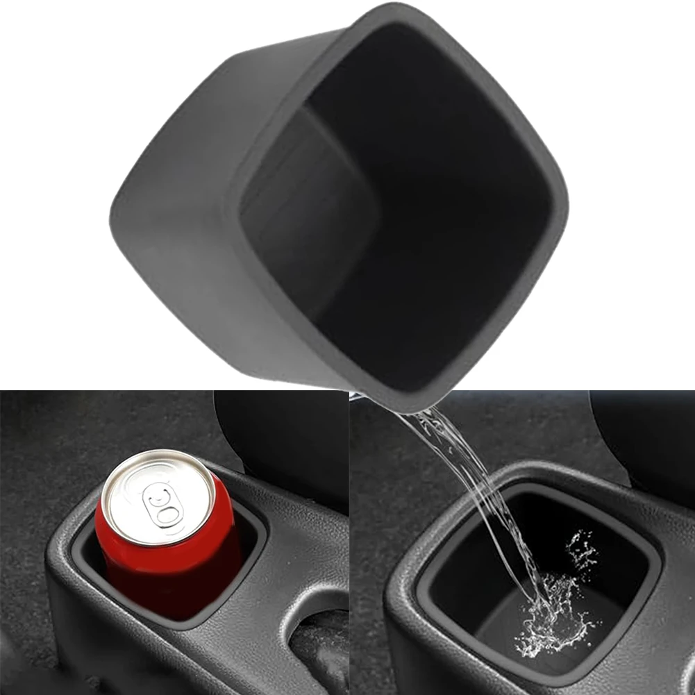

Car Central Console Rear Water Cup Storage Box for Suzuki Swift 2016 2024 Silicone Material Easy Installation Shockproof Pad