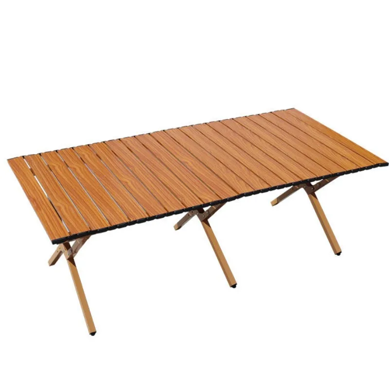 

Outdoor folding table egg roll table stall portable picnic picnic barbecue camping table and chairs full set