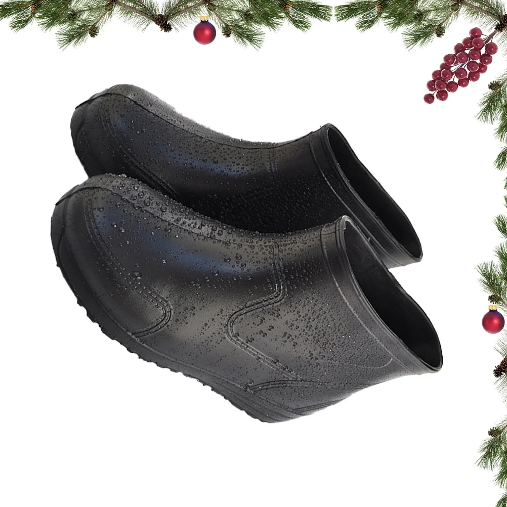 1 paio di scarpe da pioggia antiscivolo stivali a bombola bassa resistenti agli acidi agli alcali taglia 45 resistenti antiscivolo tacco spesso comodi