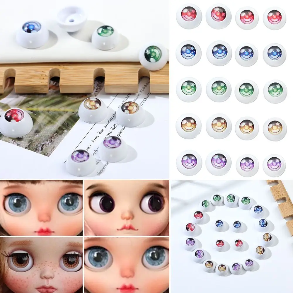 1Pair 12mm/14mm Eyes For BJD Doll General Purpose Doll Accessories Children‘s Toys Eyeball Hemispherical Eye DIY Doll Eyes