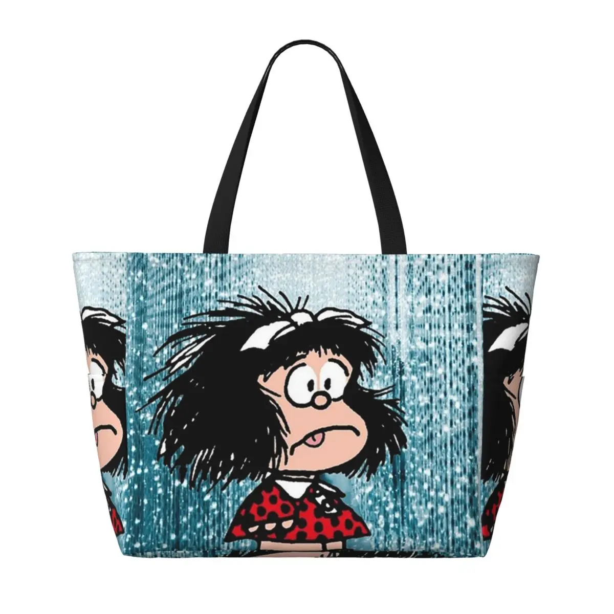 Mafalda Borsa tote da spiaggia carina Sport Palestra Yoga Borsone Borsa tote grande Borsa da viaggio da donna Borsa fitness
