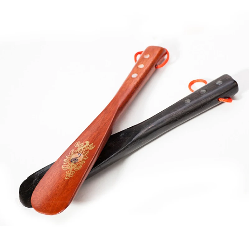 1PC 22cm Wooden Shoe Horn Shoe Durable Handle Shoehorn Accessories Shoe Horns Aid Stick Remover Tool Random Color