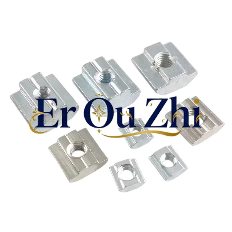 European Standard Profile T-nut T-type Slider Square 20 30 40 45 Type-M3-M4-M5-M6-M8M10