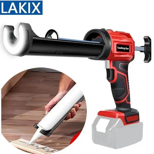 

Беспроводной пистолет для герметизации, 10 унций/300 мл, некапельный электрический силиконовый пистолет, 4 регулируемые скорости со светодиодной подсветкой для батареи Milwaukee 18 В