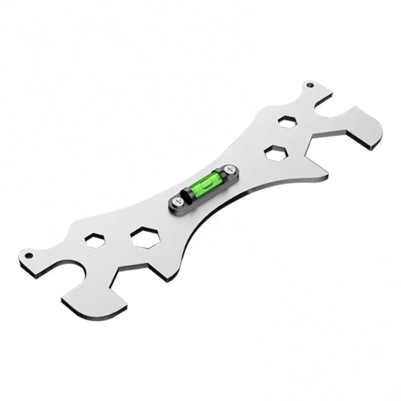 

Multifunctional Bathroom Wrench Bend Angle Leveling Wrench Shower Faucet Installation Ruler Distance Measuring Tool