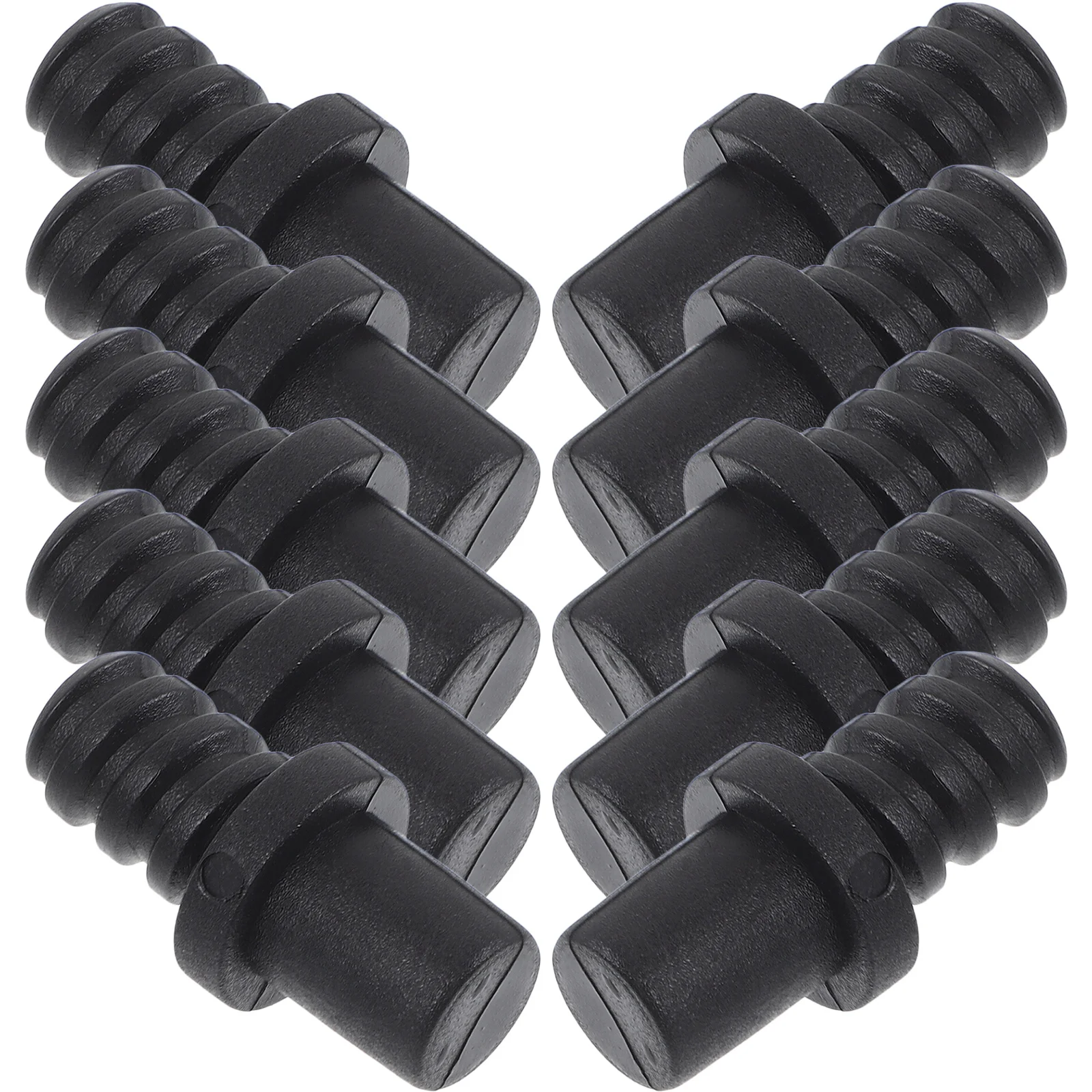 

10pcs Toilet Brush Handle Connector Plastic Threaded Tip Replacement Scrub Brush Sticks Adapter Bathroom Cleaning Tool Part