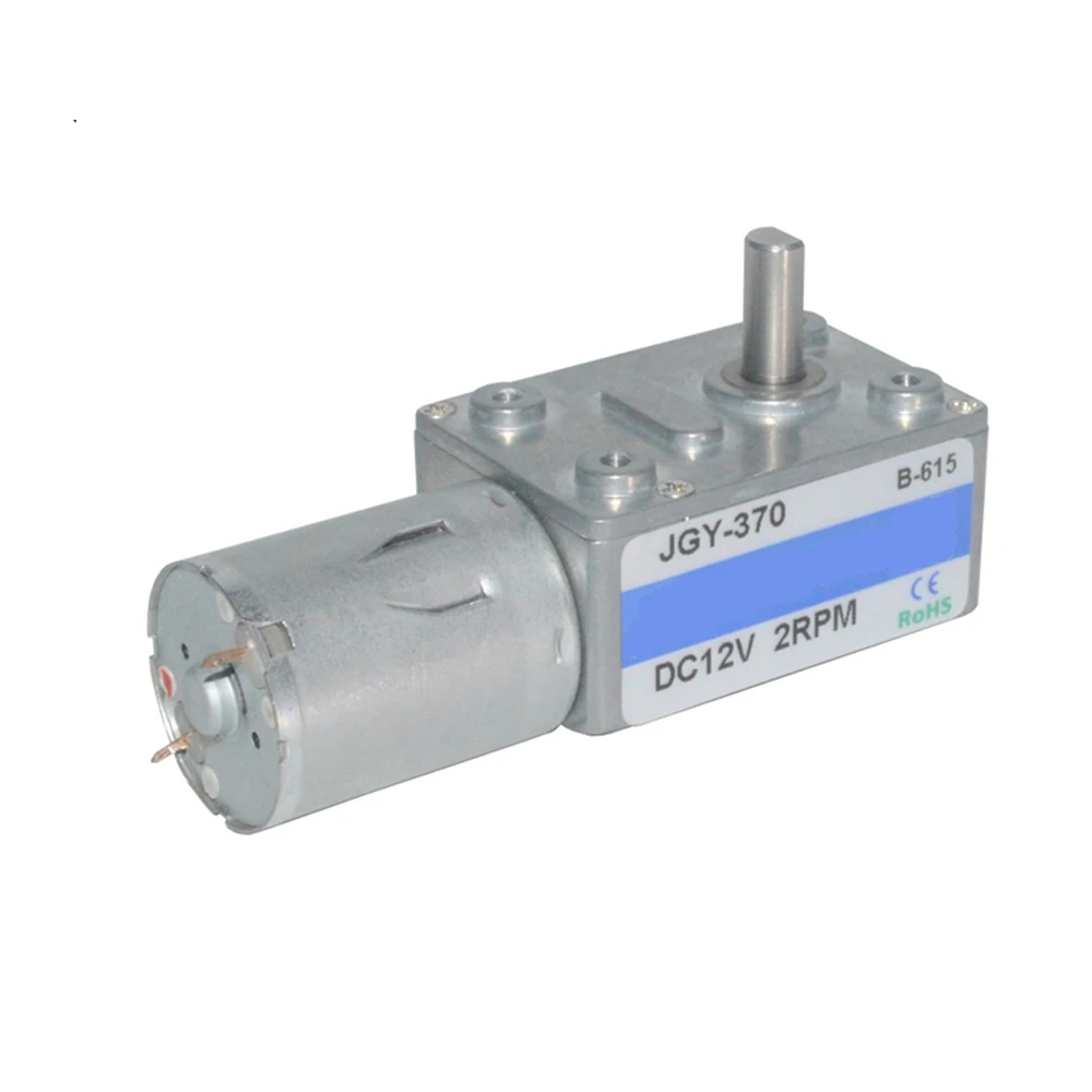 JGY-370 Gear Motor DC 6V 12V 24V Reduction Speed 6rpm To 150rpm PWM Controller Forward Reverse 12 V Moter DIY Boat Engine