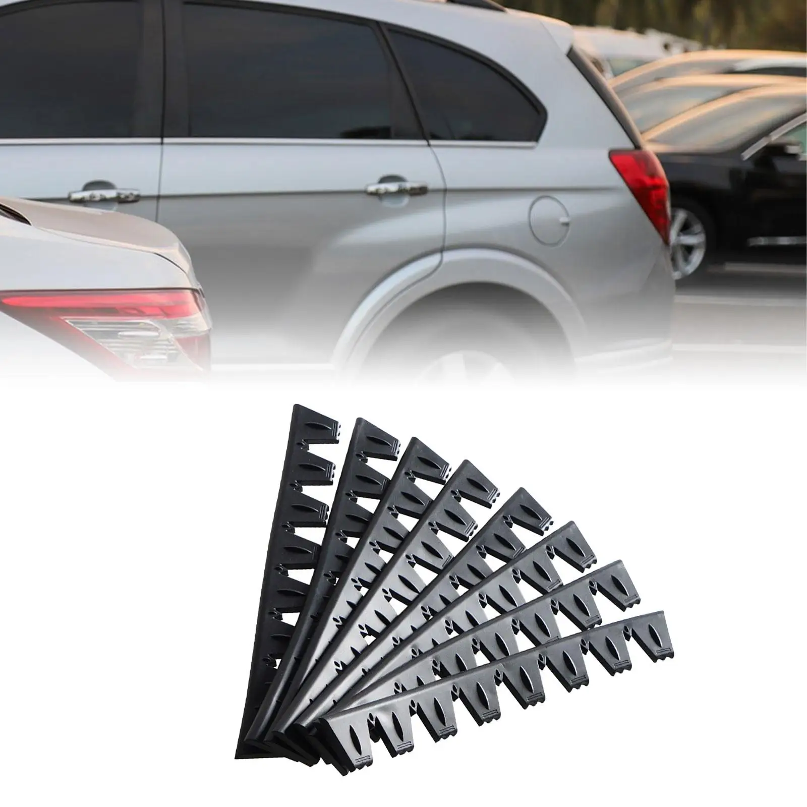 8Pcs Front Bumper Protector for Carbon Fiber splitters Lowered Cars/SUV